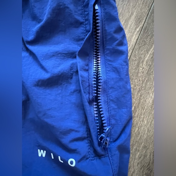 Wilo the Label Nylon parachute Pants in Blue Surf the Web Size Small - Picture 12 of 12